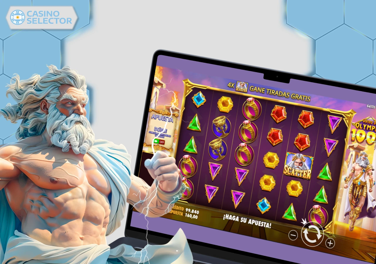 Temática mitológica, multiplicadores y alta volatilidad destacada